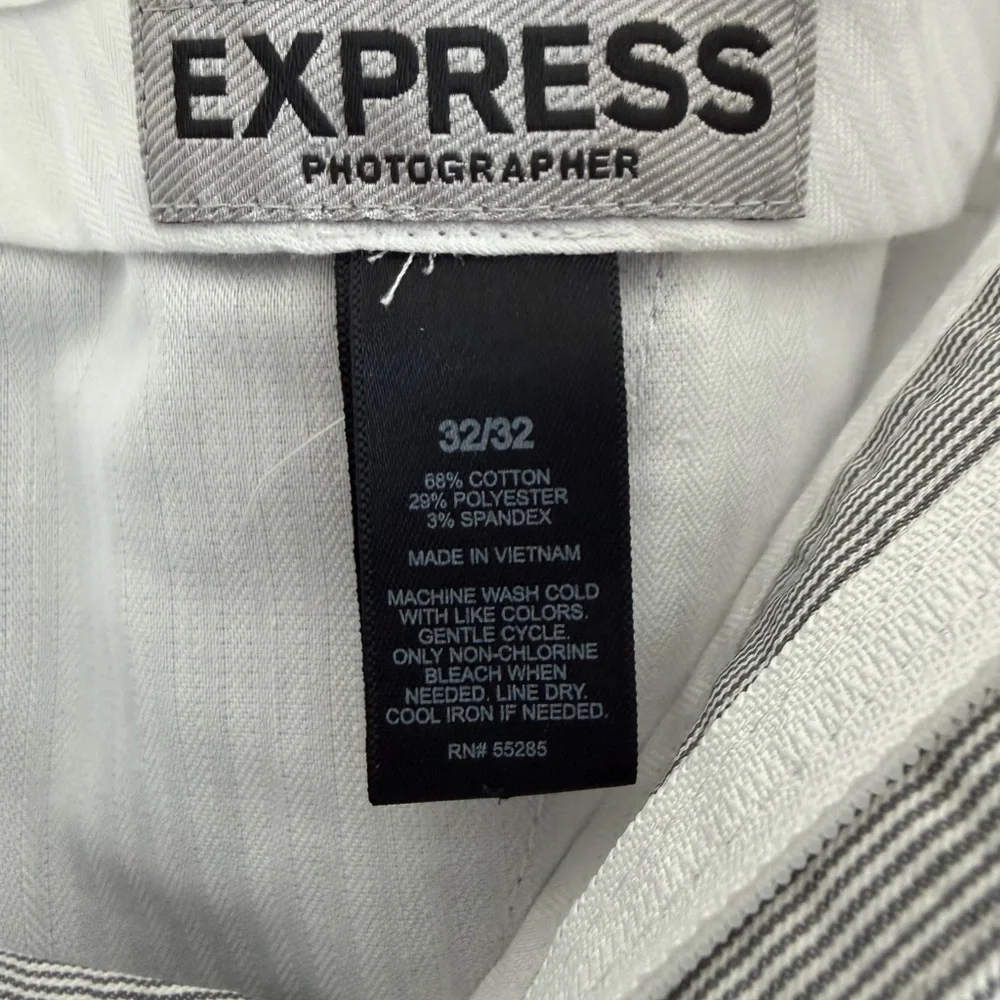 Express stripped Light Blue and White Men's Pants